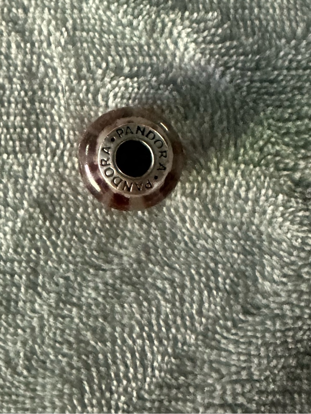 Pandora Brown Swirled Glass Bead Charm